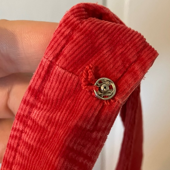 Maeve Red Corduroy NURSING dress - Picture 5 of 6